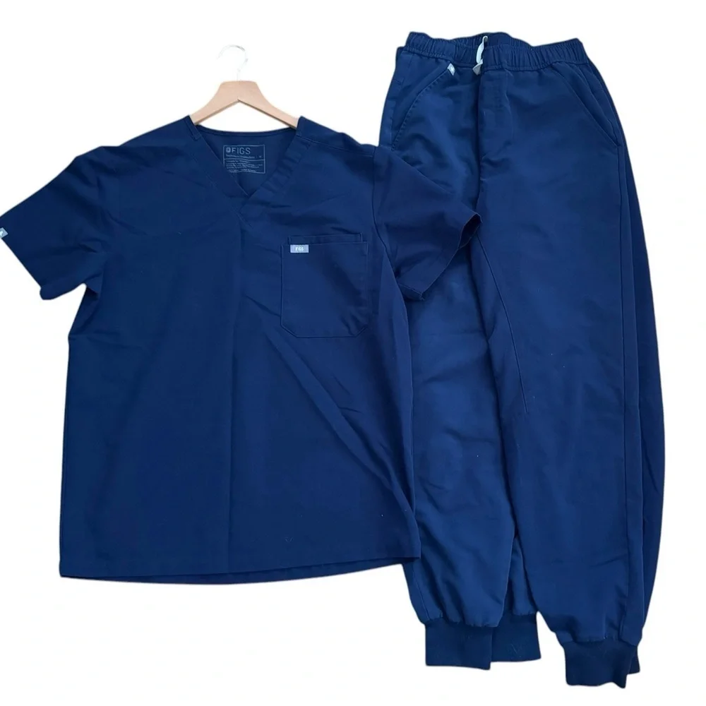 Figs bundle Tansen Cargo Utility Jogger Scrub Pants and Leon 3 pocket  top M